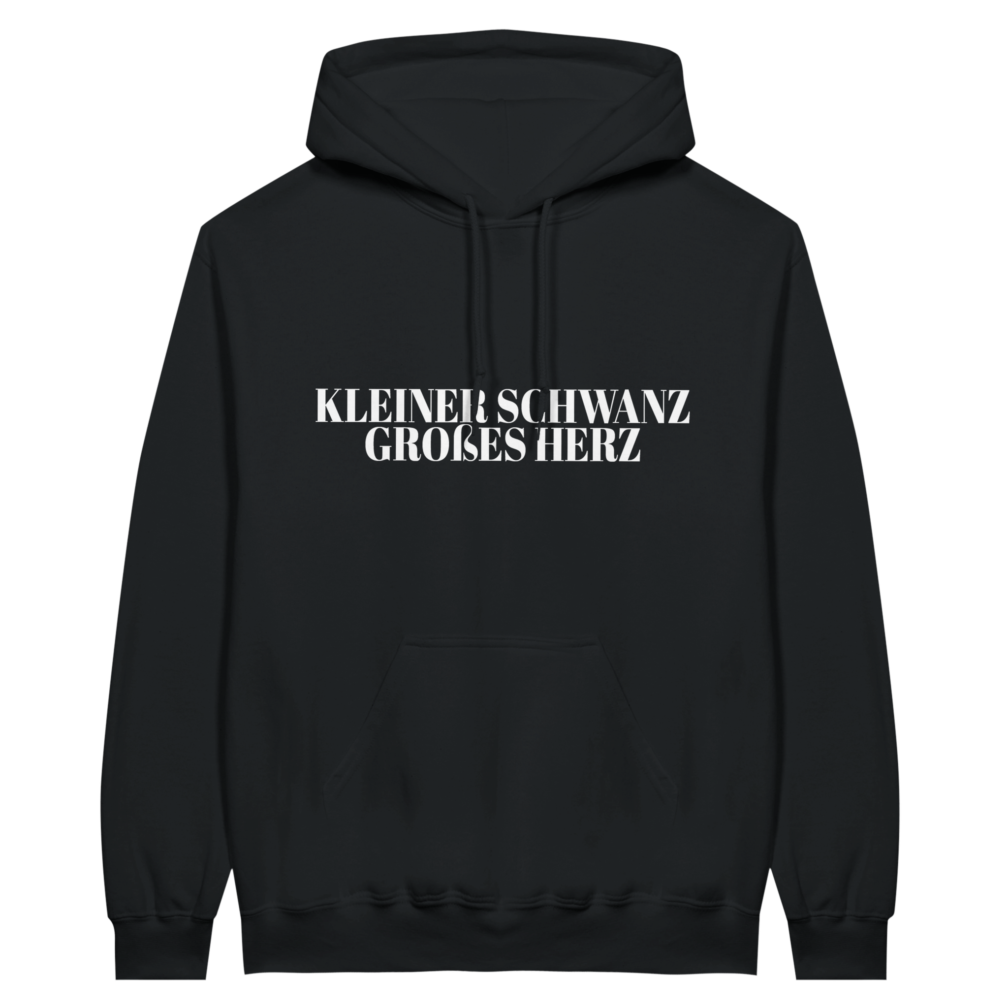 KLEINER SCHWANZ GROSSES HERZ HOODIE - LetztesHemd