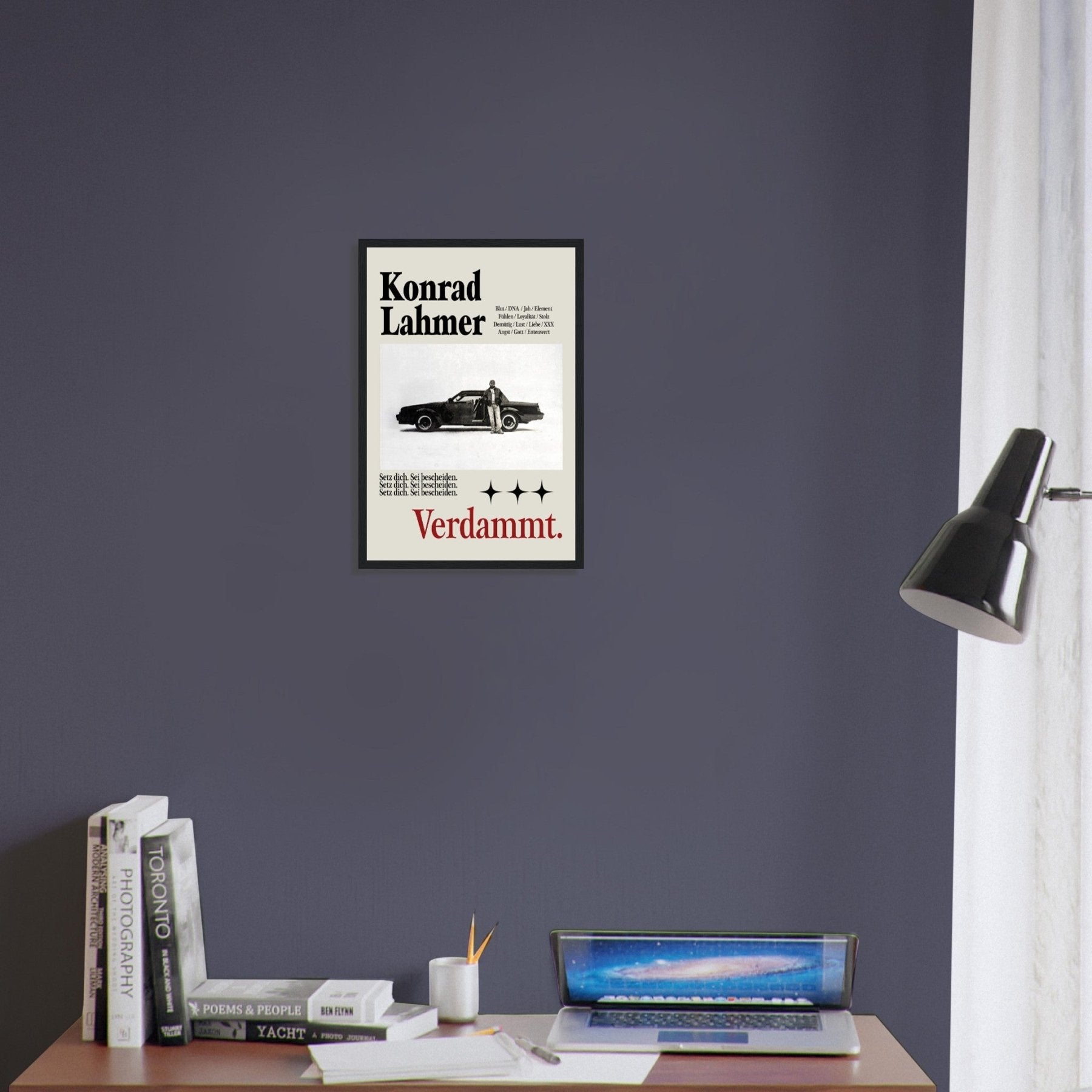 Konrad Lahmer - Verdammt Poster - Print Material - LetztesHemd