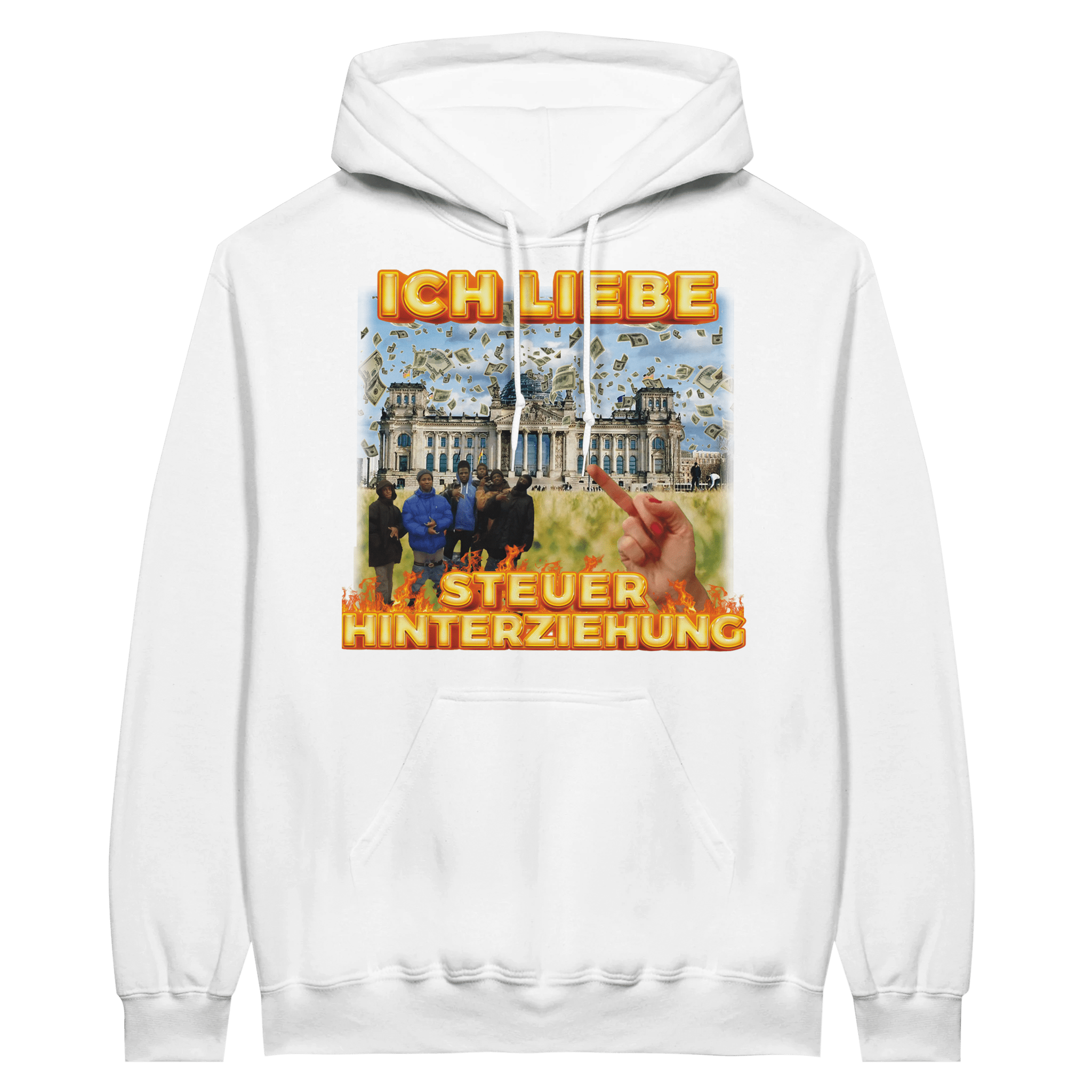 LIEBE STEUERHINTERZIEHUNG HOODIE - LetztesHemd