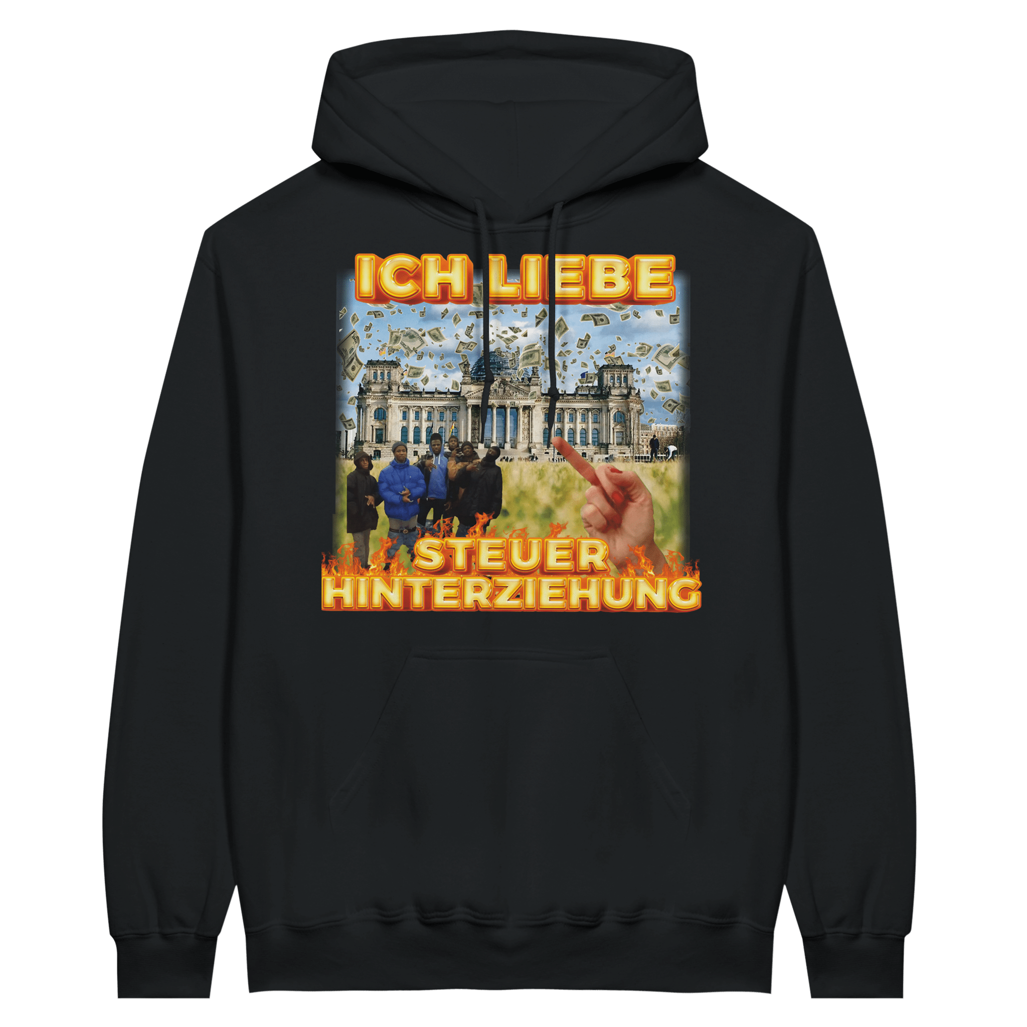 LIEBE STEUERHINTERZIEHUNG HOODIE - LetztesHemd