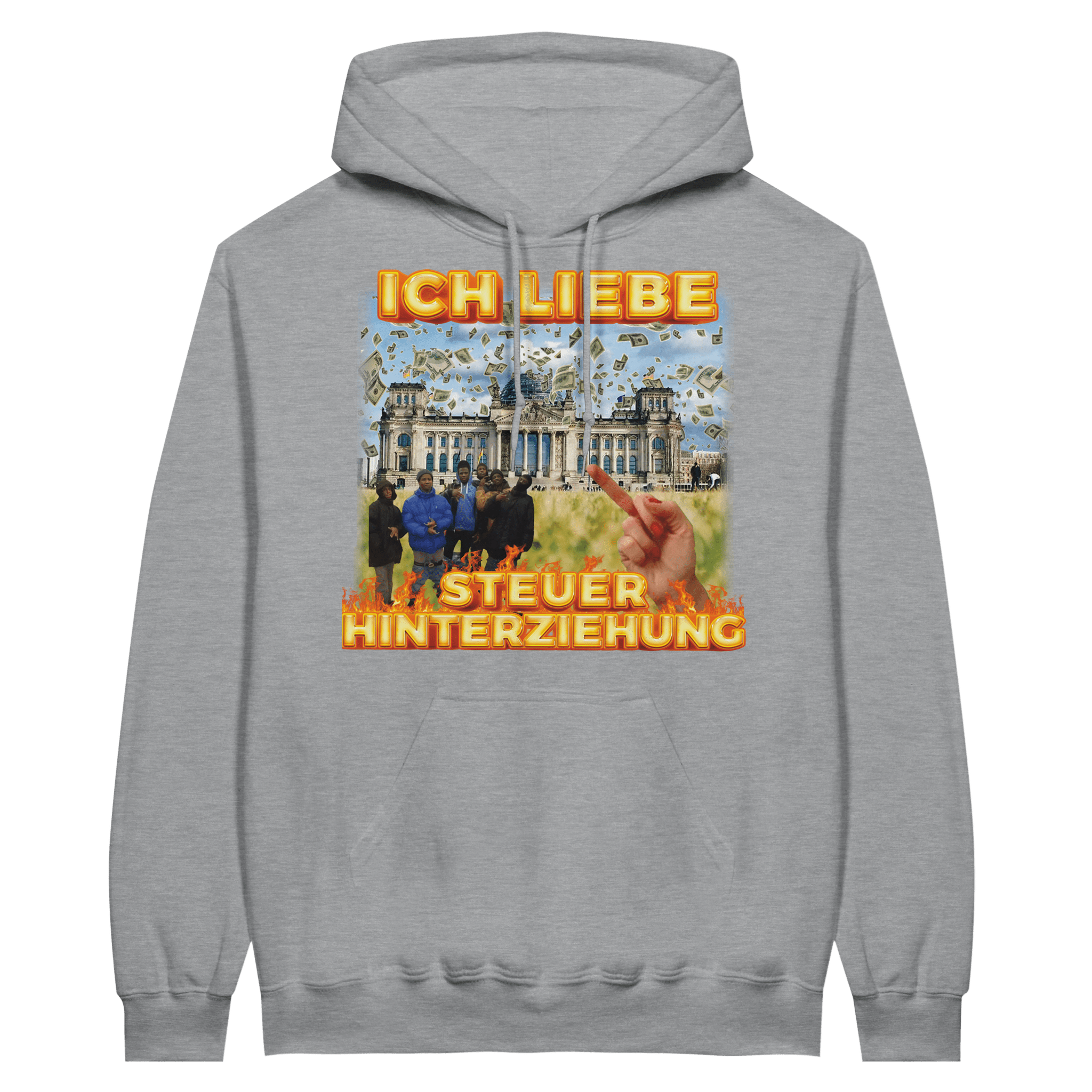 LIEBE STEUERHINTERZIEHUNG HOODIE - LetztesHemd