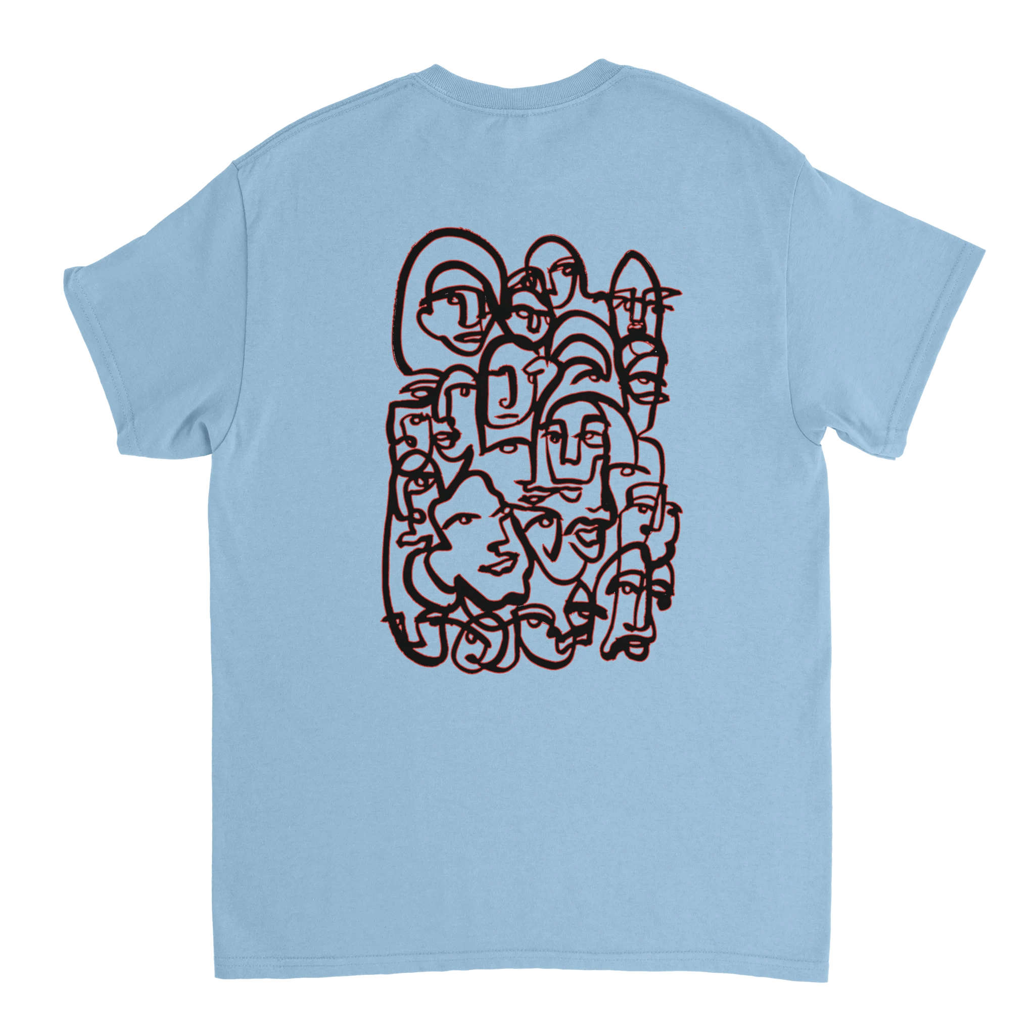 STIMMENIMKOPF PREMIUM MIT BACKPRINT T - SHIRT - LetztesHemd