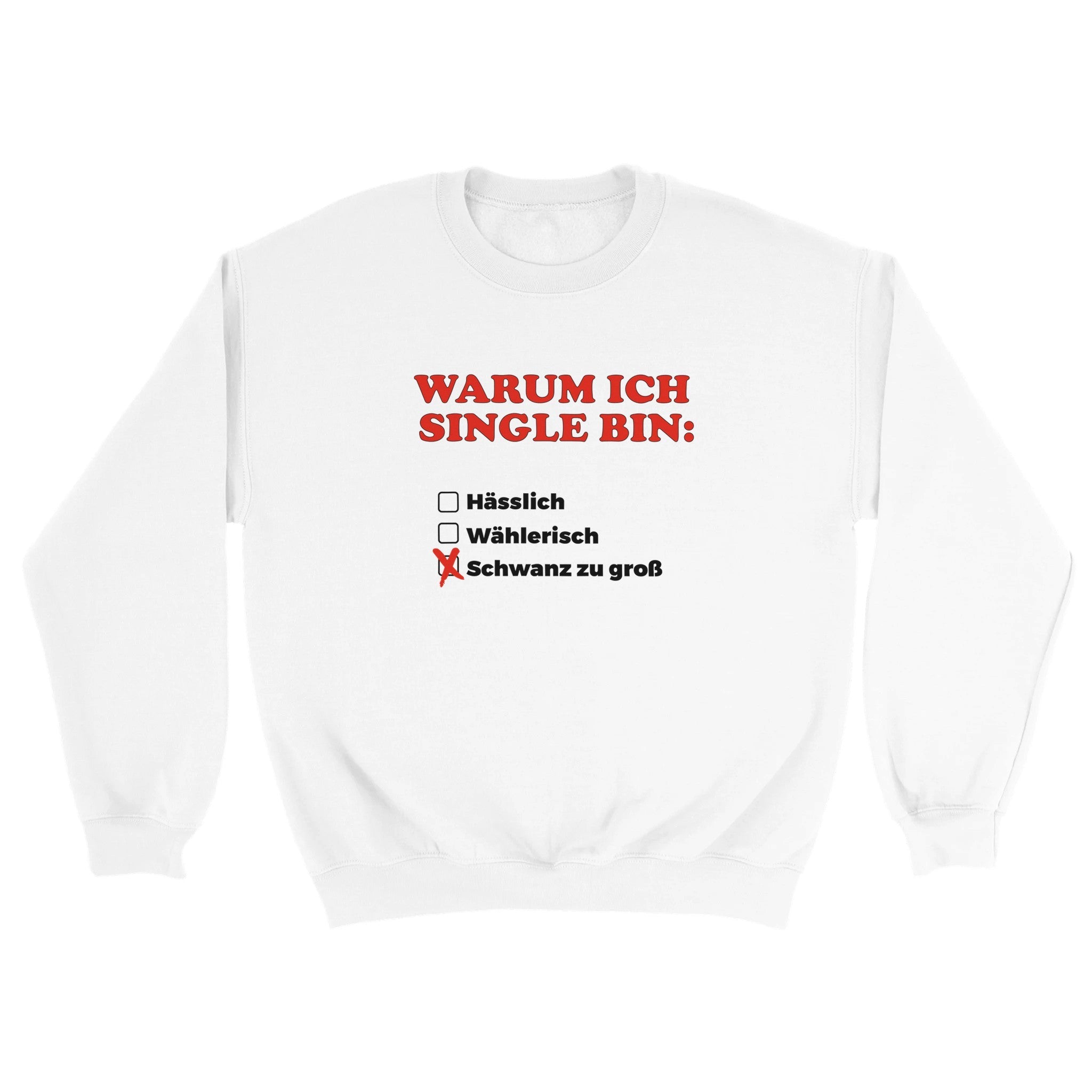 WARUM ICH SINGLE BIN PULLOVER - LetztesHemd