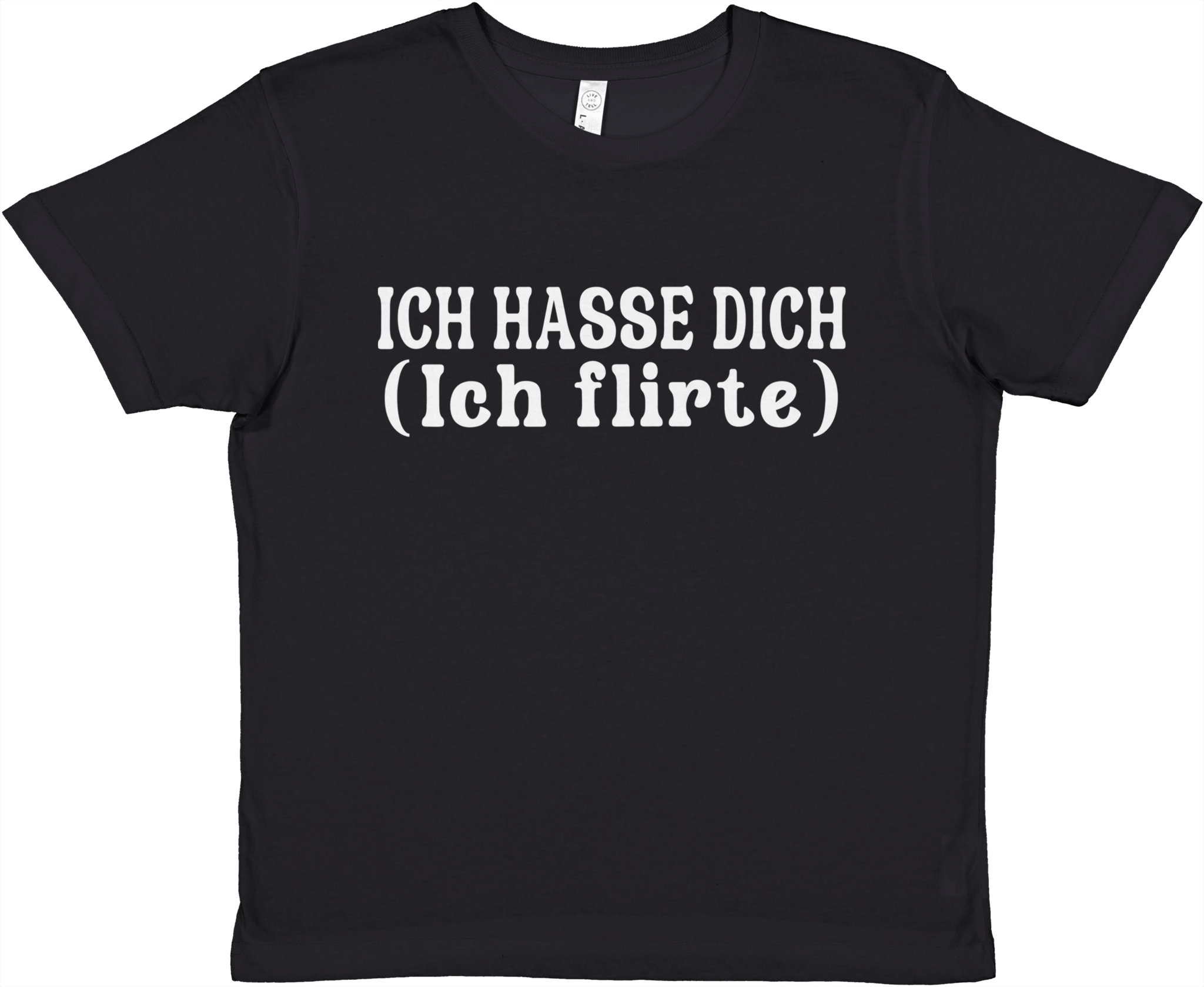 ICH HASSE DICH (ICH FLIRTE) BABY TEE - LetztesHemd