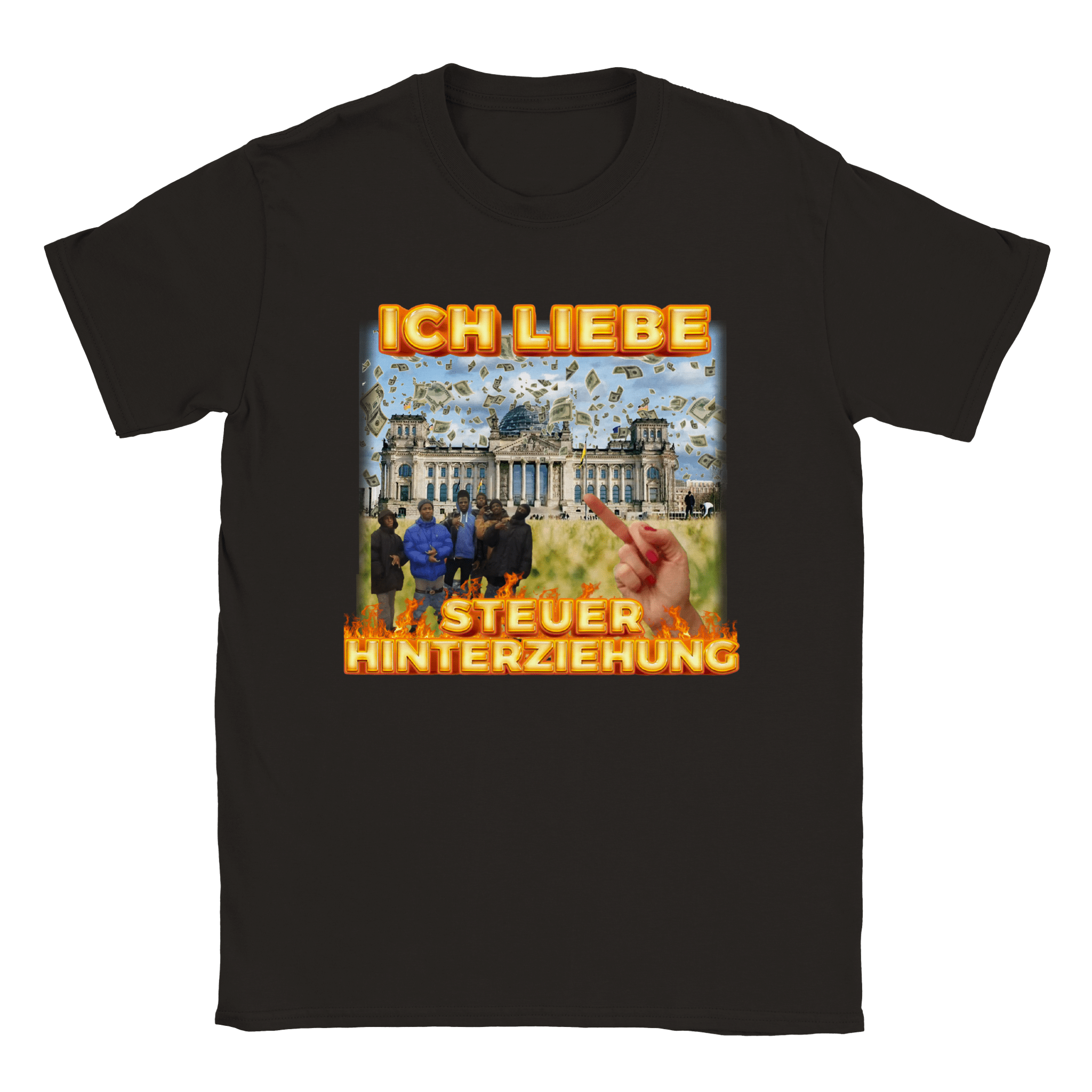 ICH LIEBE STEUERHINTERZIEHUNG DESIGN T - SHIRT - LetztesHemd