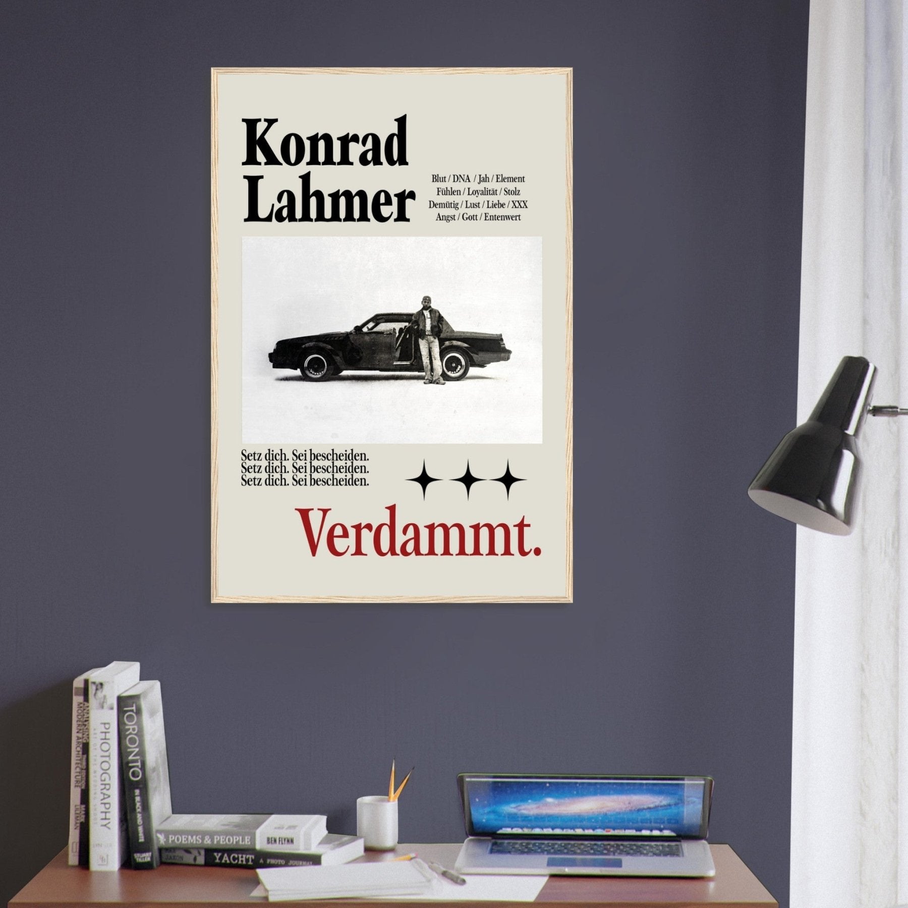 Konrad Lahmer - Verdammt Poster - Print Material - LetztesHemd