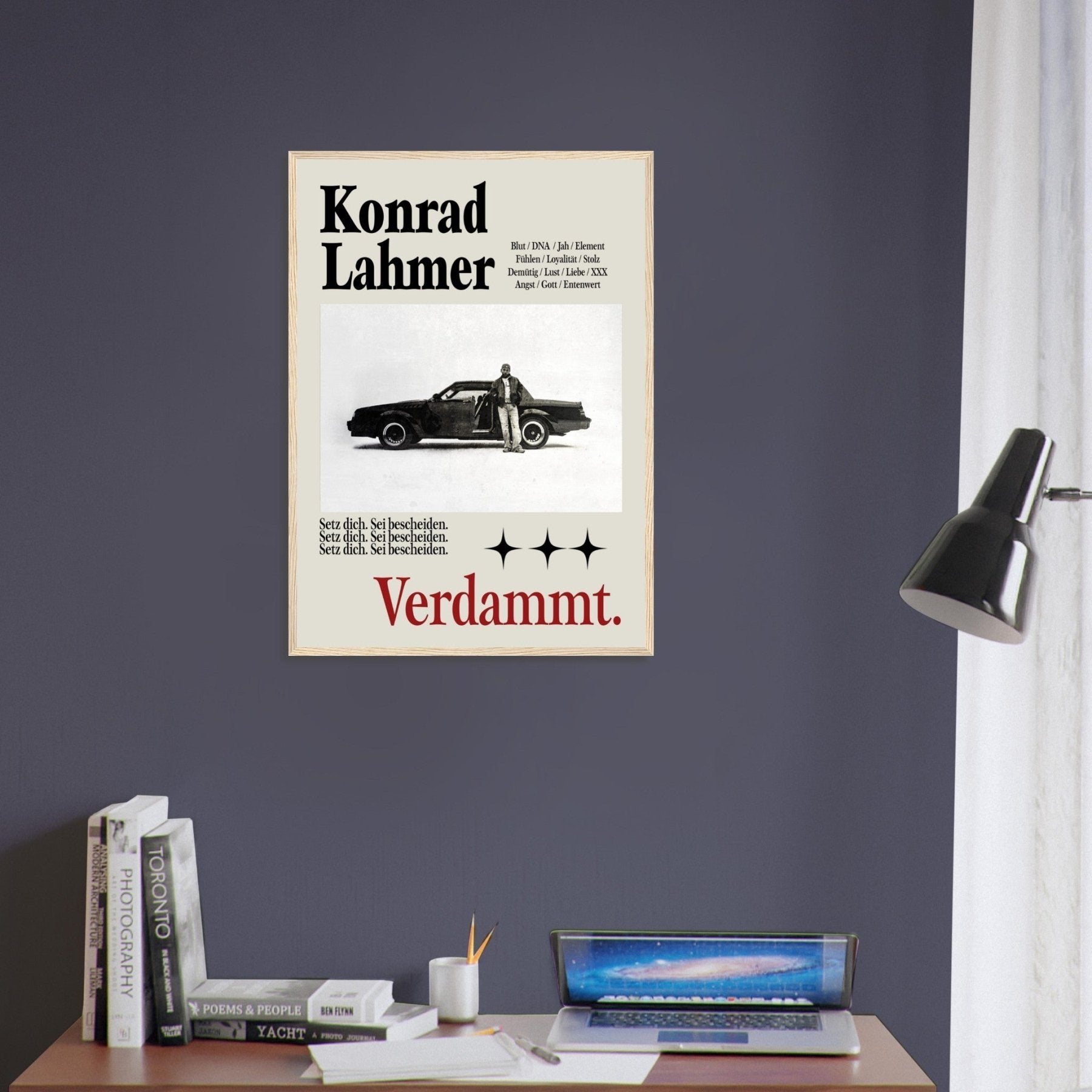 Konrad Lahmer - Verdammt Poster - Print Material - LetztesHemd