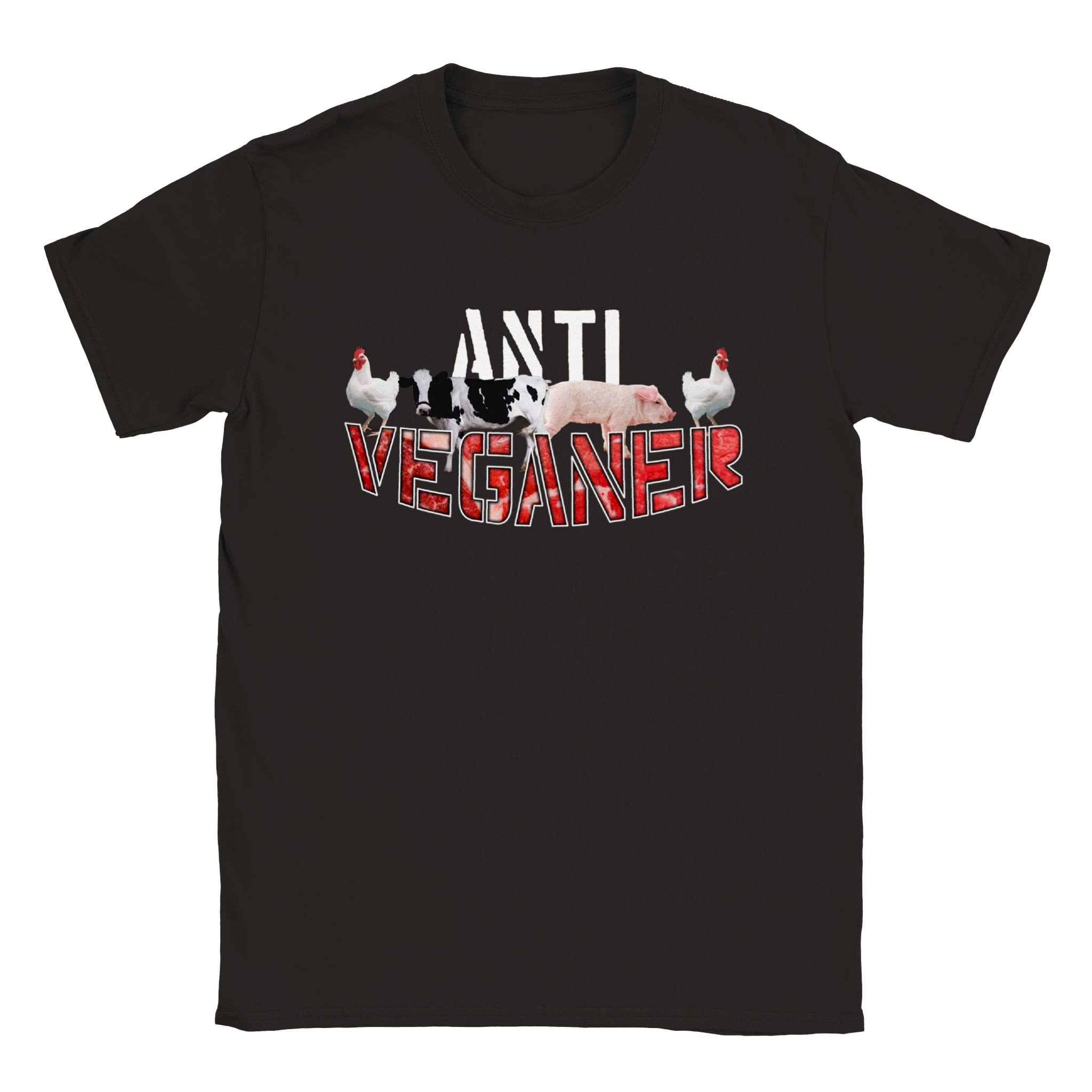 Anti Veganer shirt black